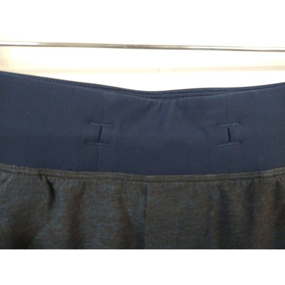 Lululemon Men's M/L Shorts Blue/Black 2 Pockets Pull on Side Zip Pocket - Picture 2 of 7
